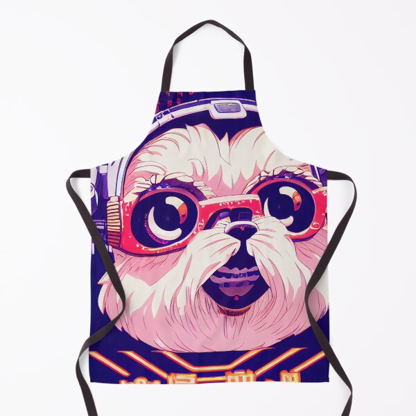 Item preview, Cutest Shi tzu as anime retrowave designed and sold by Studiowatermars.