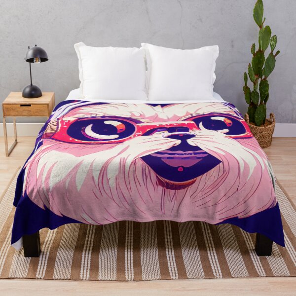 Item preview, Cutest Shi tzu as anime retrowave designed and sold by Studiowatermars.