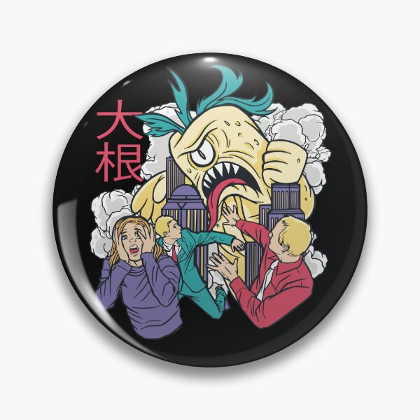 Item preview, White Radish Daikon monster attack designed and sold by Click-Like.
