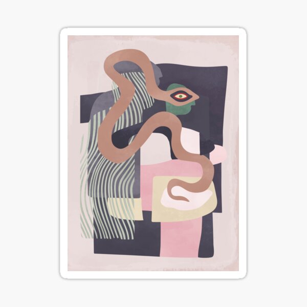 Abstract Serpent Art. Sticker