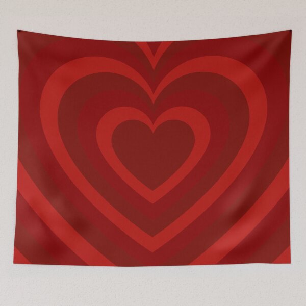 Item preview, Fire Red Growing Heart Pattern designed and sold by ZhetWai.