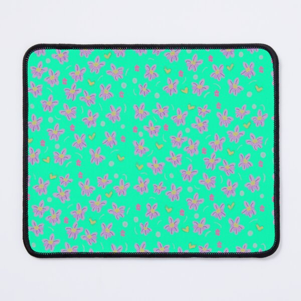 Item preview,  Mini meadow flowers with vibrant green  background . designed and sold by LynseysArtShop.