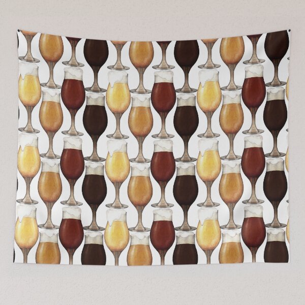 Item preview, Watercolor glasses of beer designed and sold by Ekaterina Glazkova.