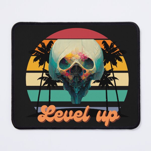 Artikelvorschau, level up schädel urlaub entworfen und verkauft von Diseno-Devino.