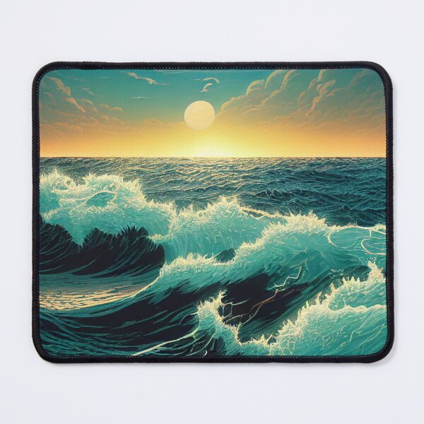 Item preview, Waved Sea Sunset designed and sold by Bratak.
