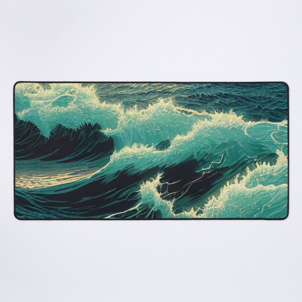 Item preview, Waved Sea Sunset designed and sold by Bratak.