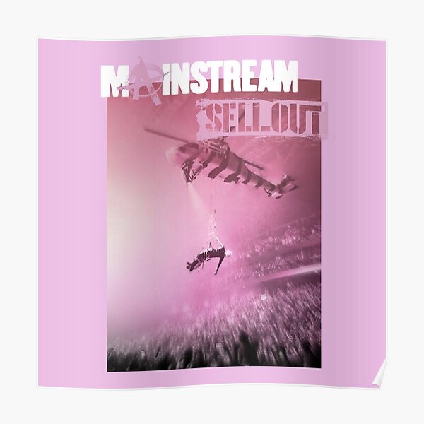 Pink mainstream helicopter poster Poster