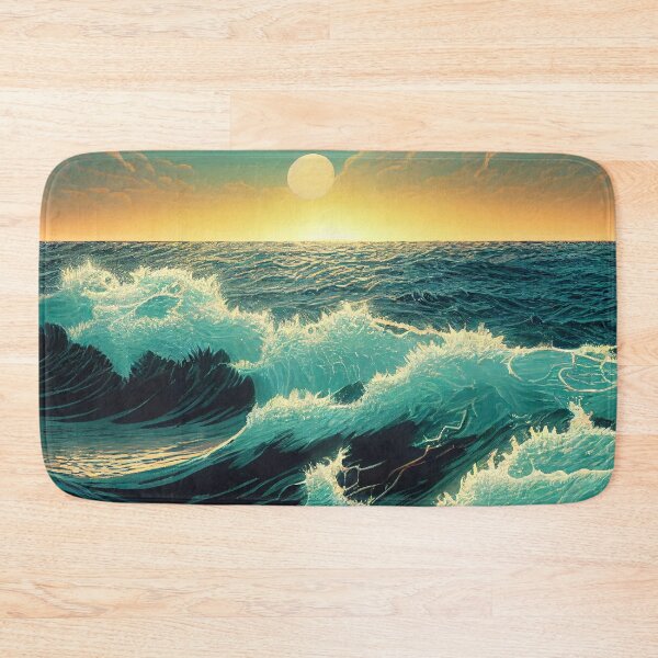 Item preview, Waved Sea Sunset designed and sold by Bratak.