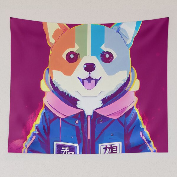Item preview, Cutest Corgi as retro anime designed and sold by Studiowatermars.