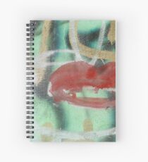 Red Kiss 2 Graffiti Spiral Notebook