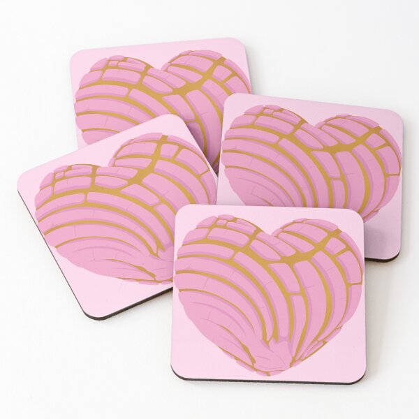 Item preview, Pink Concha Heart designed and sold by STrev-Stickers.