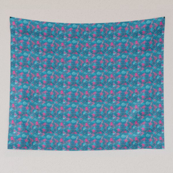 Item preview, Pink and Blue designed and sold by aasiriartstudio.