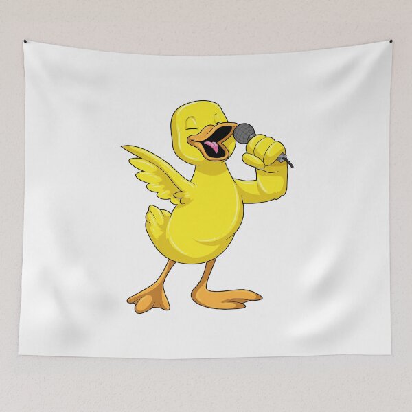 Item preview, Duck as Singer with Microphone designed and sold by Snabdesign84.