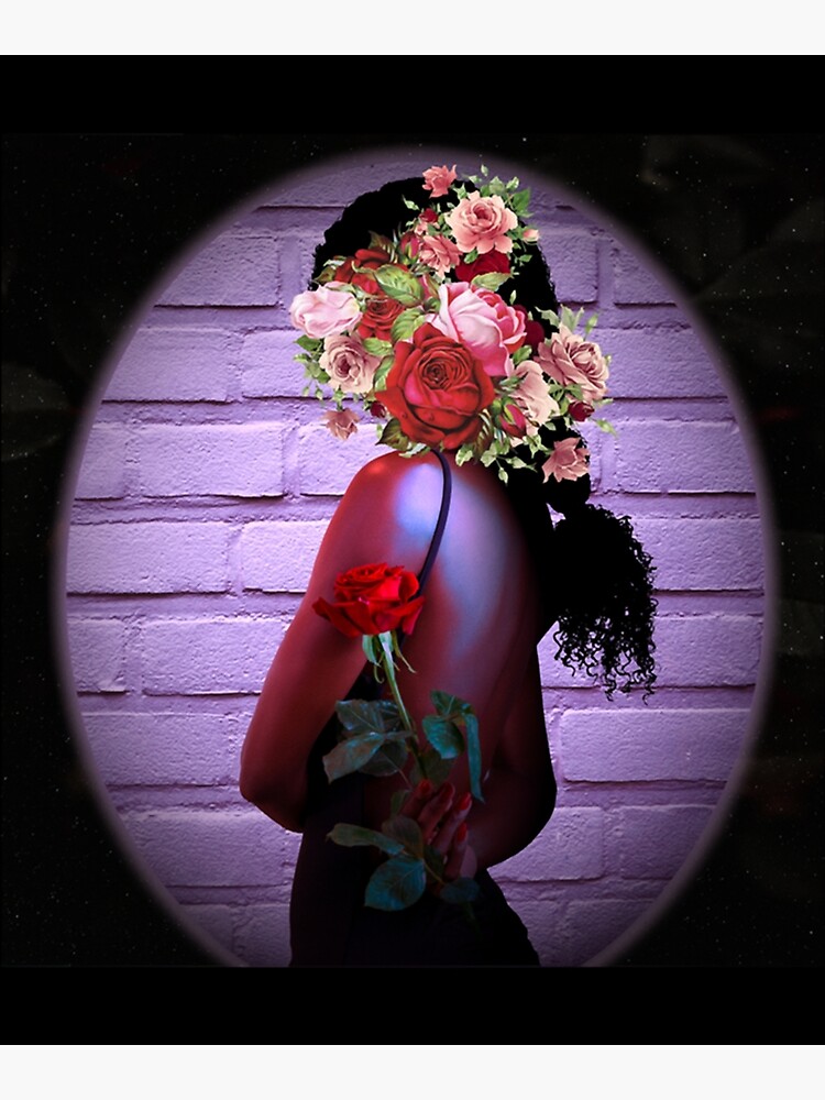 "As Beautiful As A Rose Digital Collage" Poster for Sale by