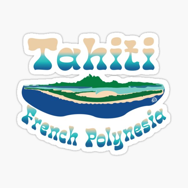 Tahiti Sweatshirt, by DAM Creative, Sticker