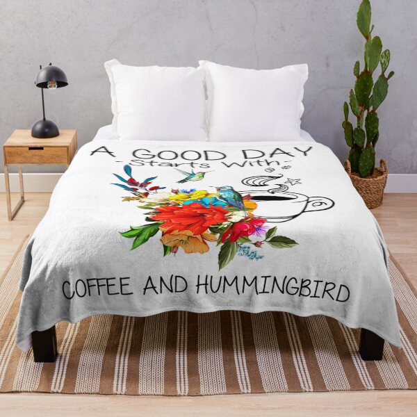 Item preview, A Good Day Starts With Coffee And Hummingbird designed and sold by unusedbandwidth.