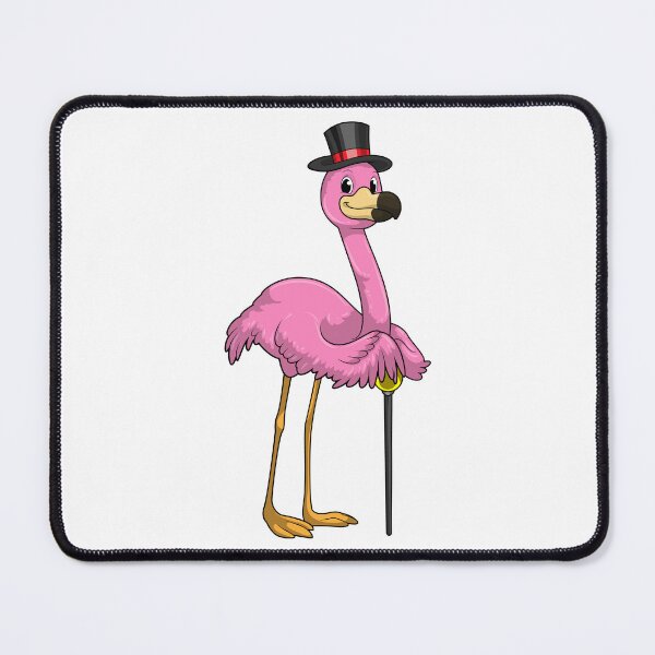 Item preview, Flamingo as Pensioner with Walking stick designed and sold by Snabdesign84.