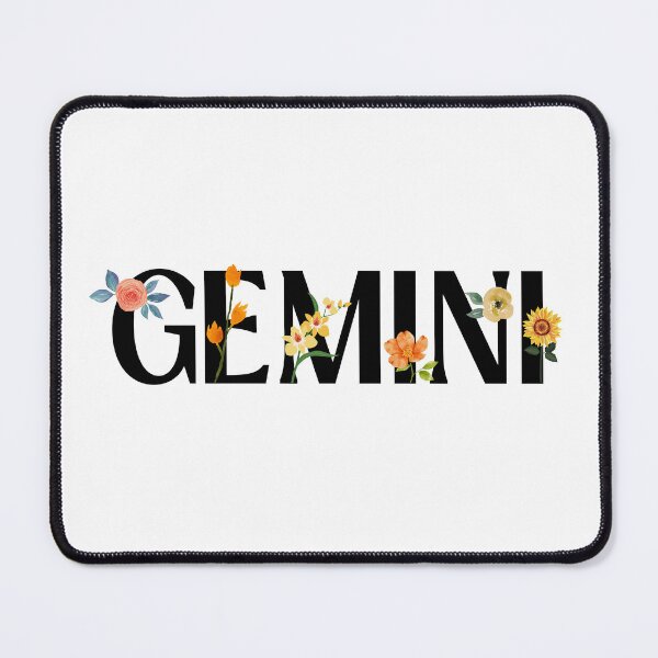 Item preview, Flowery Gemini Zodiac Sign designed and sold by Hellofriendco.