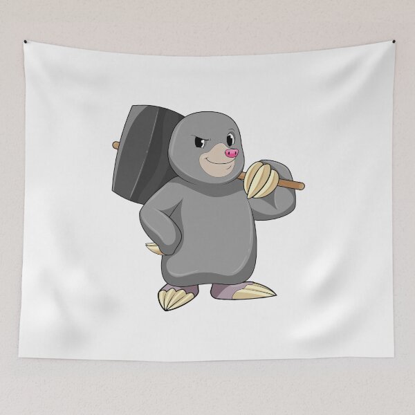 Item preview, Mole as Handyman with Hammer designed and sold by Snabdesign84.