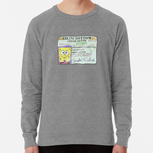 spongebob moletom com capuz driver's license