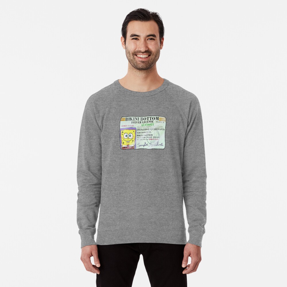 spongebob moletom com capuz driver's license