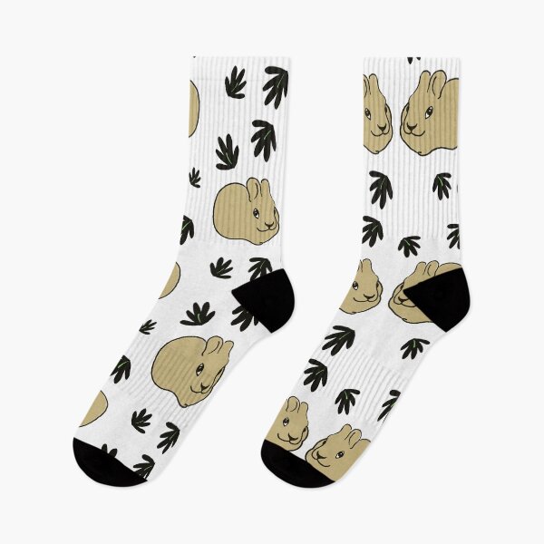 Item preview, Cute  rabbits with leaf pattern  designed and sold by LynseysArtShop.