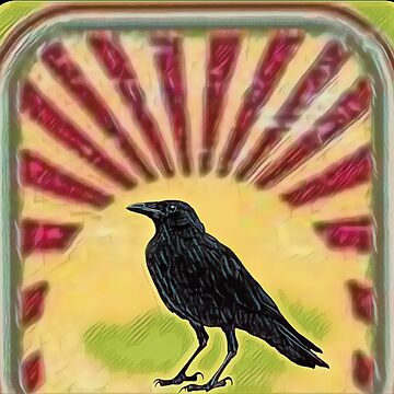Artwork thumbnail, retro crow by RetroPalmTree