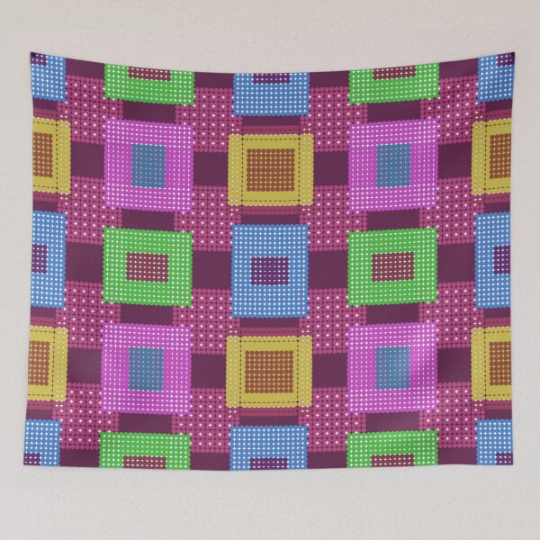 Item preview, Multicolor Squares Patchwork Seamless Pattern designed and sold by S4Graphics.