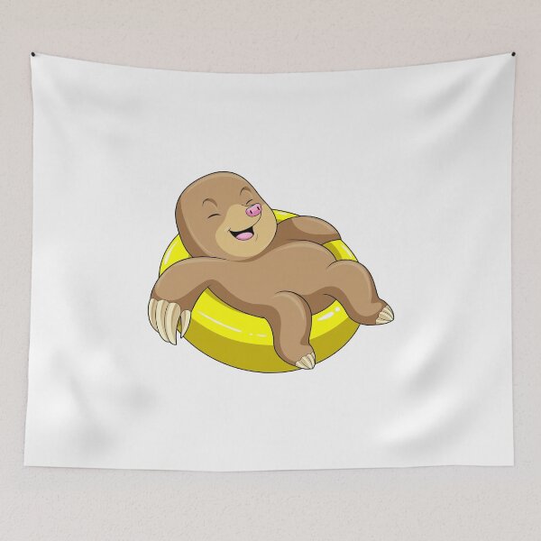 Item preview, Mole at Swimming with Lifebuoy designed and sold by Snabdesign84.