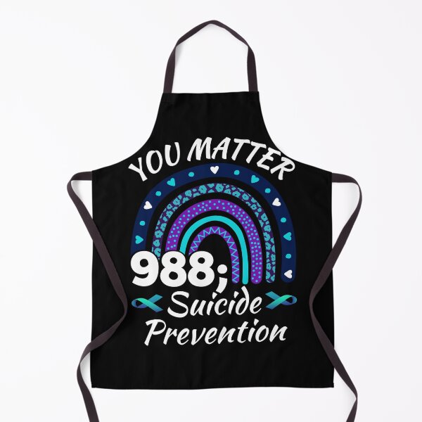 Item preview, Rainbow You Matter 988 Suicide Prevention Awareness Ribbon designed and sold by Soul-Inspirer.