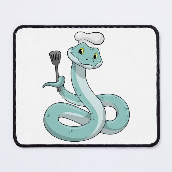 Item preview, Snake as Cook with Chef hat designed and sold by Snabdesign84.