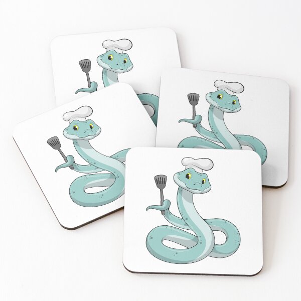 Item preview, Snake as Cook with Chef hat designed and sold by Snabdesign84.