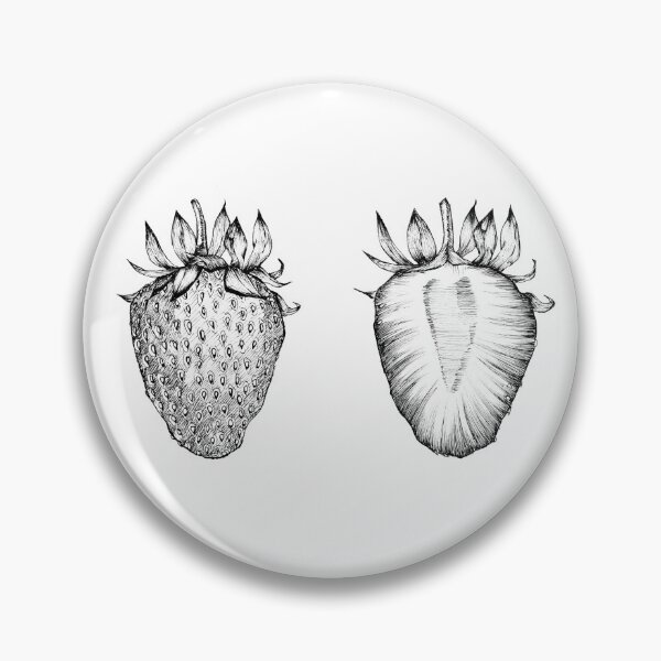 Item preview, An Insightful Look Inside the Strawberry (Black and White) designed and sold by stronghart.