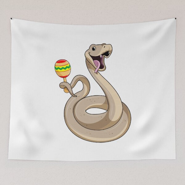 Item preview, Snake as Musician with Maracas designed and sold by Snabdesign84.