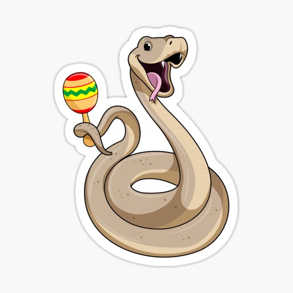 Item preview, Snake as Musician with Maracas designed and sold by Snabdesign84.