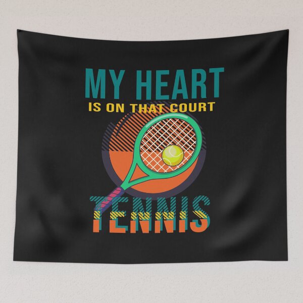 Item preview, MY HEART IS ON THAT COURT TENNIS designed and sold by Lazza-Tracks.