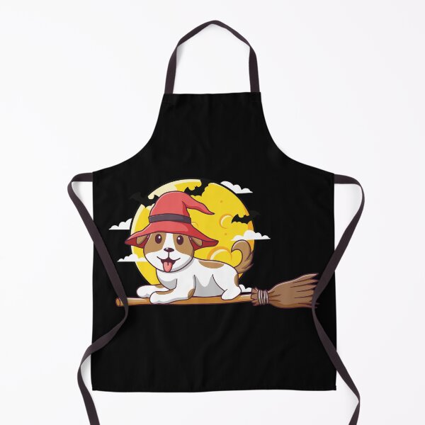 Item preview, Dog Flying On A Broom Halloween Graphic Design designed and sold by zoripet Store.