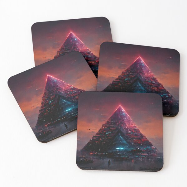 Item preview, Cyberpunk Alien Pyramid - AI Generated Art designed and sold by Vault256.
