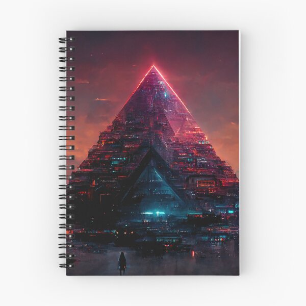 Item preview, Cyberpunk Alien Pyramid - AI Generated Art designed and sold by Vault256.