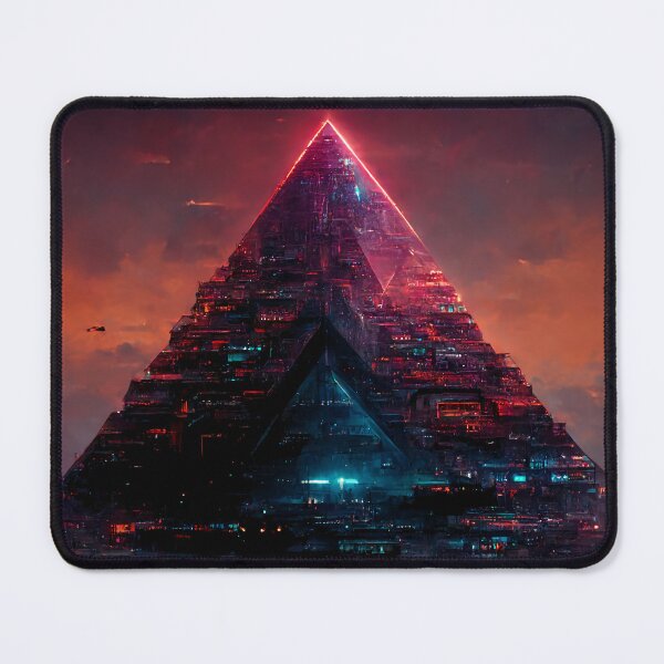Item preview, Cyberpunk Alien Pyramid - AI Generated Art designed and sold by Vault256.
