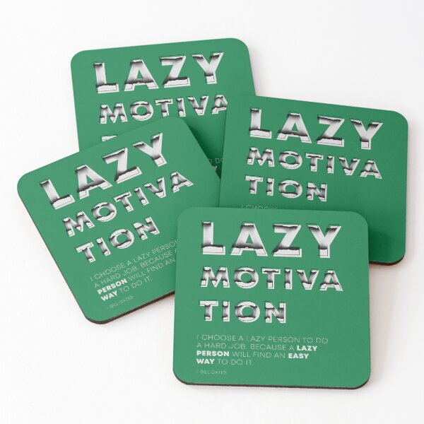 Item preview, Lazy Motivation | Modern Typographic Vibe designed and sold by niclothing.