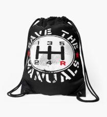 Save The Manuals Drawstring Bag