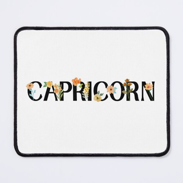 Item preview, Flowery Capricorn Zodiac Signs designed and sold by Hellofriendco.