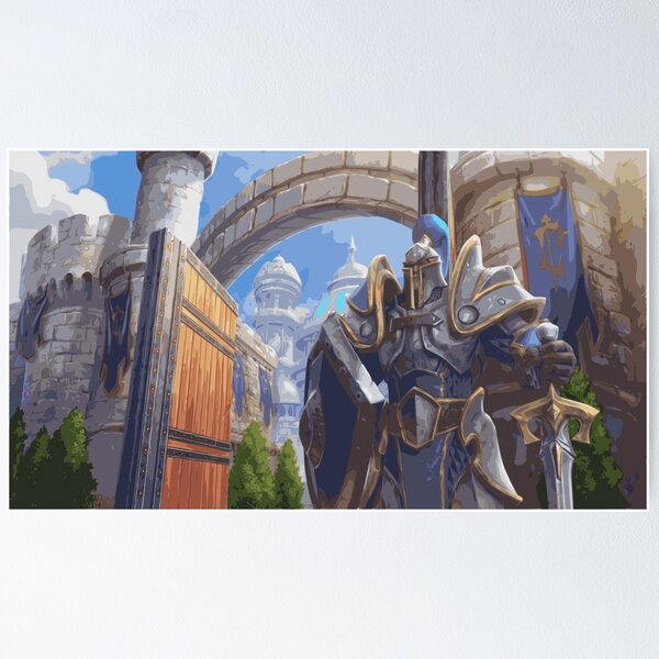 Item preview, Stormwind City -  FOR THE ALLIANCE! designed and sold by STICKERSAUCE.