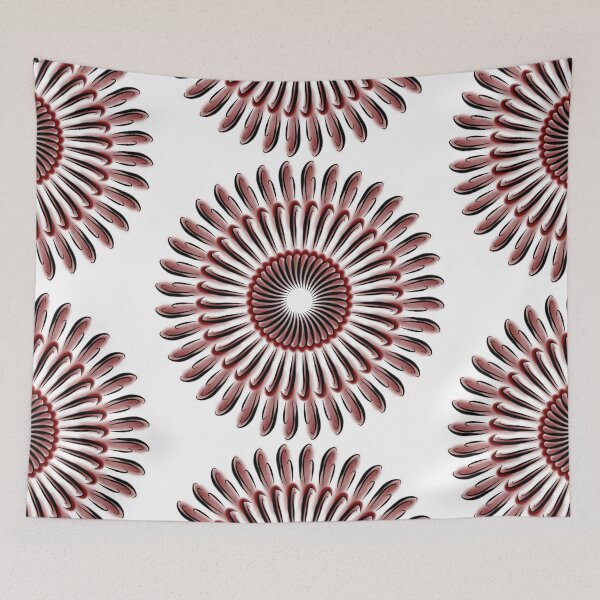 Item preview, Maroon Hook Flower designed and sold by ArtRarities.