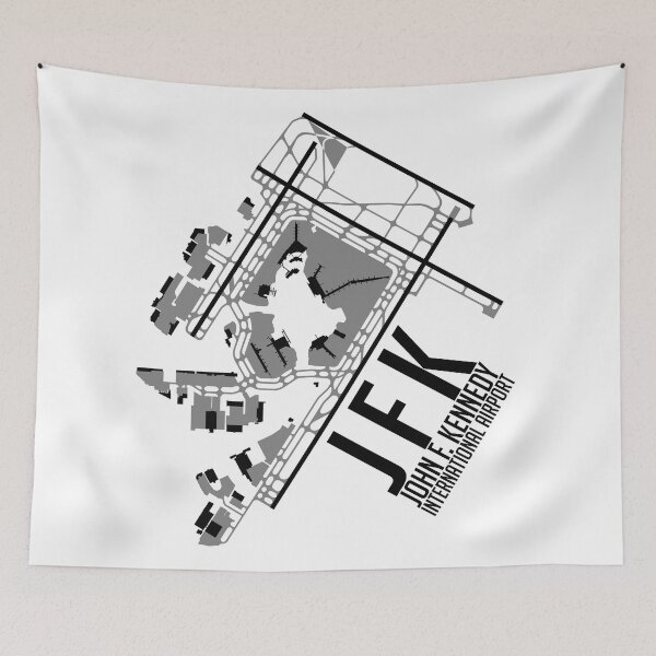 Item preview, John F. Kennedy International Airport Map Design designed and sold by avionbubble.