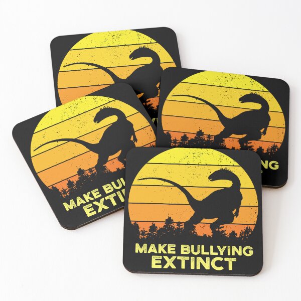 Item preview, Make Bullying Extinct, Retro Sunset We Wear Orange For Unity Day, Dinosaur  designed and sold by CHday.