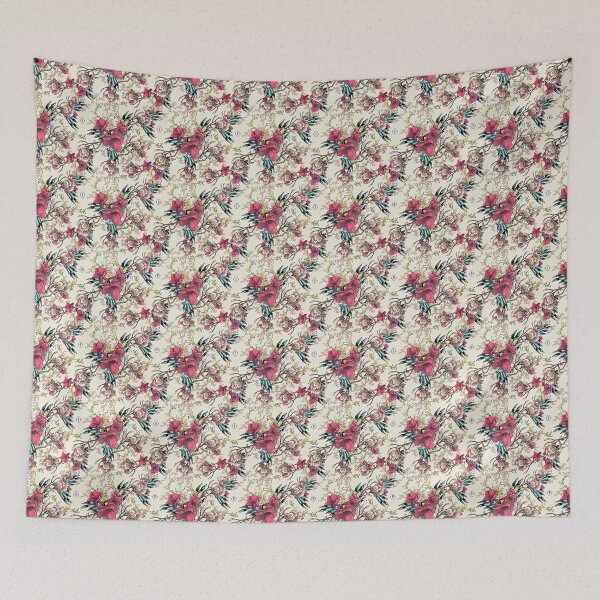 Item preview, Wallpaper pattern design Floral Mecha 10 Edouard Artus designed and sold by Edouard Artus.