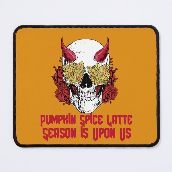 Item preview, PSL Pumpkin Spice Latte Season Autumn Skull designed and sold by IronicBGear.
