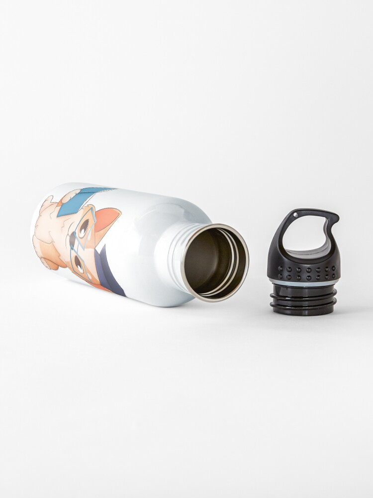 Alternate view of Corgi goes back to school Water Bottle
